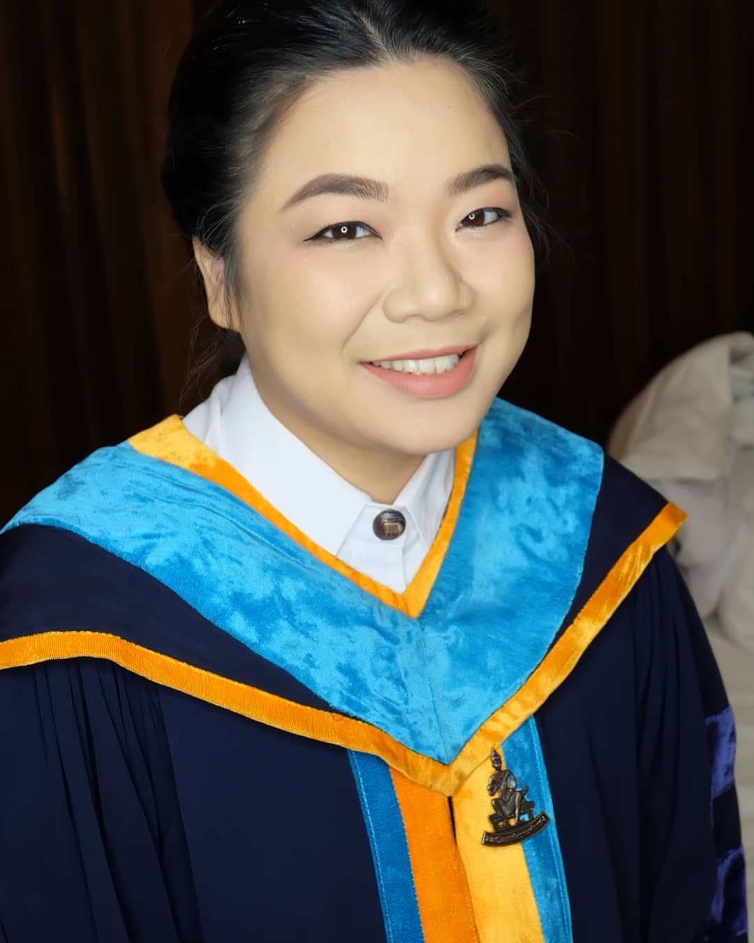 วันรับจริงมหาบัณฑิต "น้องหนิม" ม.รามคำแหงค่ะ 🎓😊..ยินดีด้วยนะ…