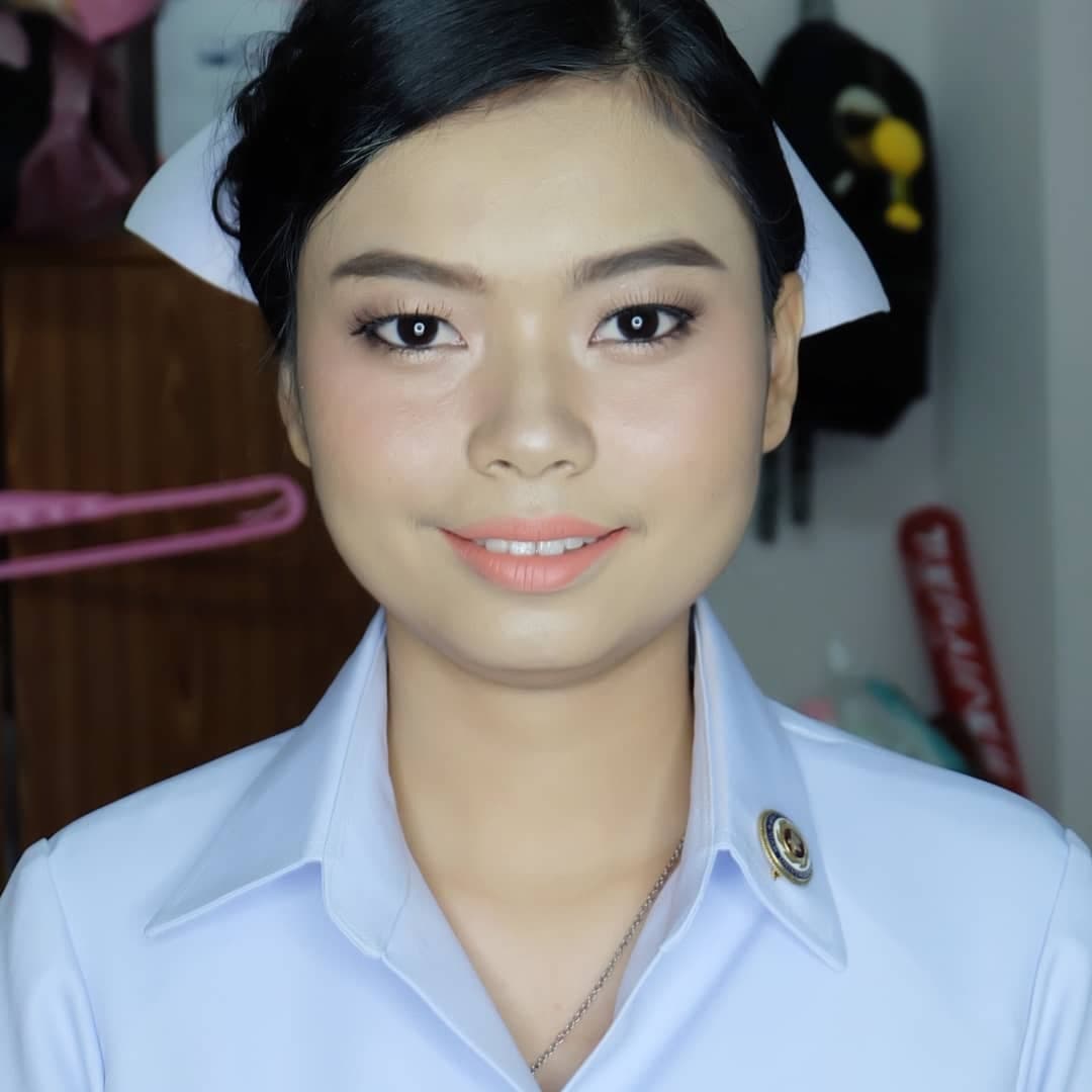 ยินดีกับน้องทราย ในพิธีรับหมวกพยาบาล ม.สยาม ค่ะ